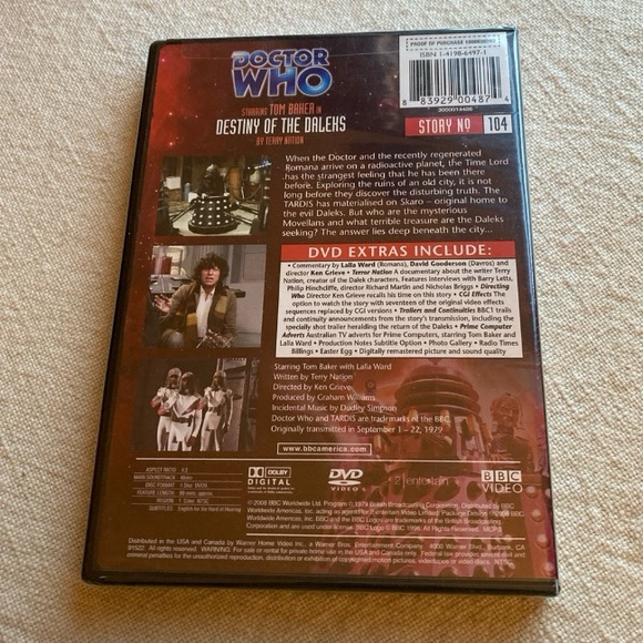 Destiny of the Daleks (1979) Doctor Who: Story 104 Season 17 Classic Series - Picture 3 of 3